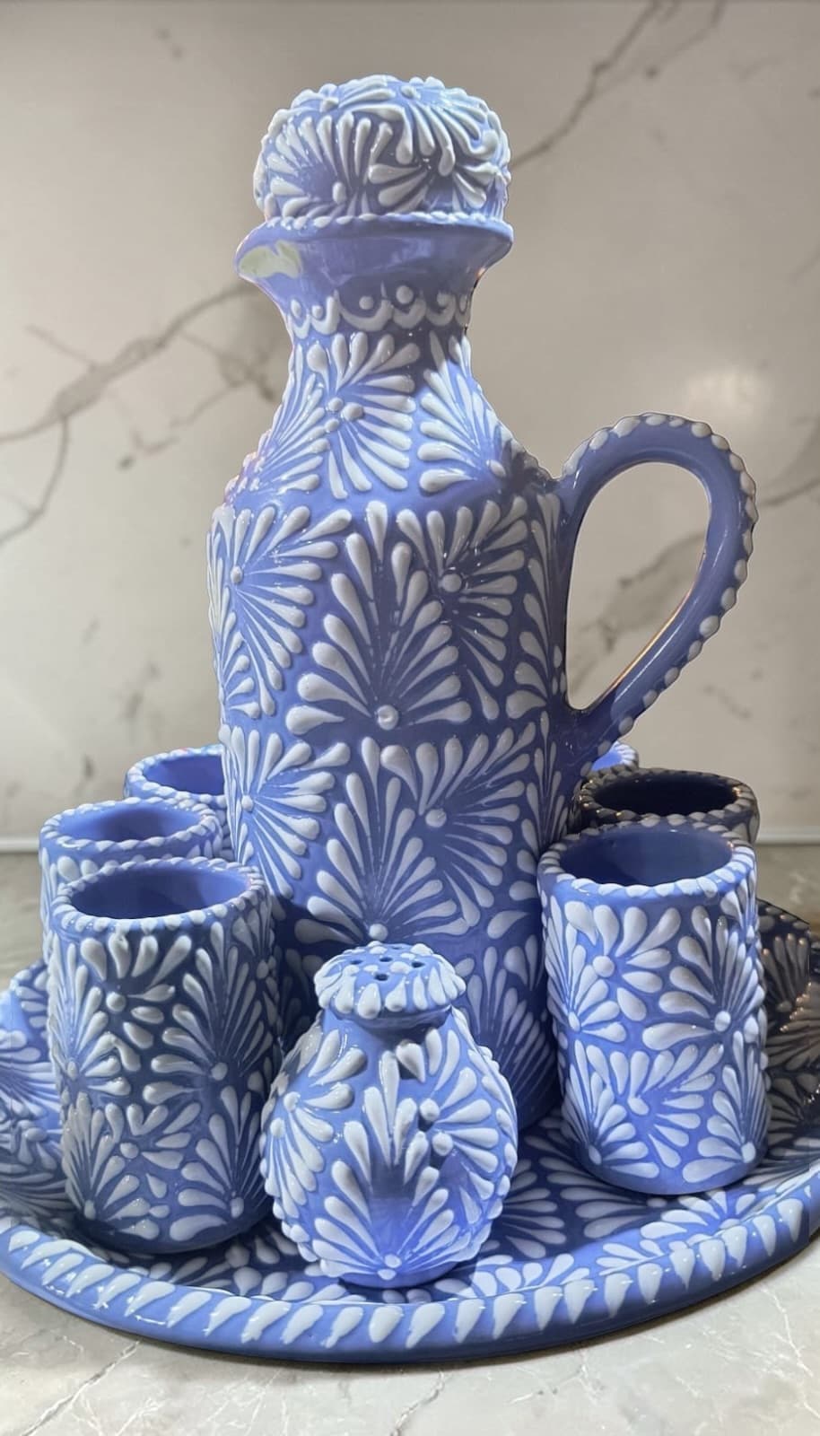 Licorera — Azul Pastel