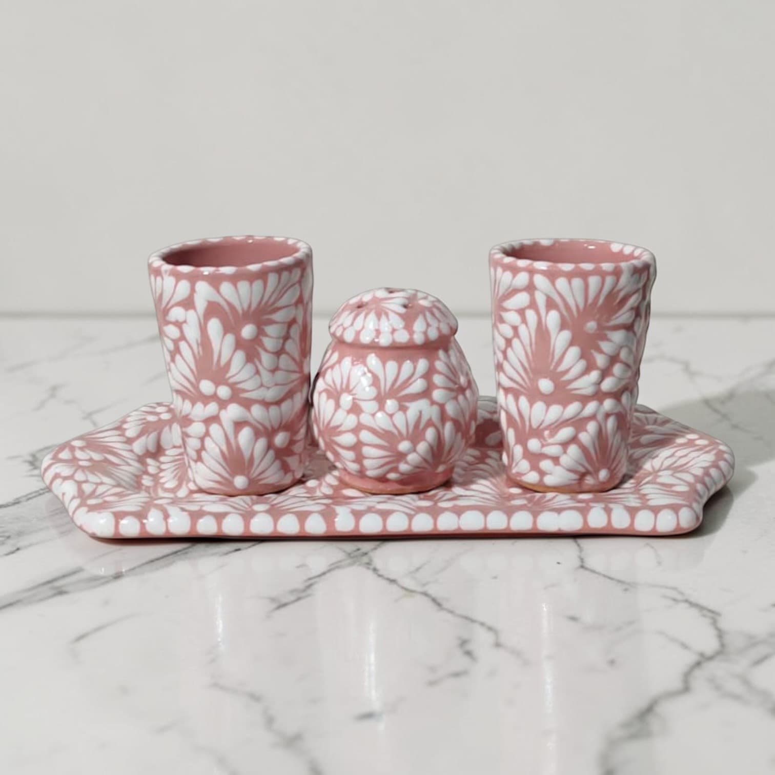 Set de Tequila — Rosa Pastel